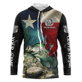 Crappie Fishing 3D Texas Flag Patriotic Customize name Texas Crappie Fishing NQS531