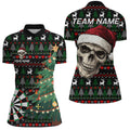 Funny Ugly Christmas pattern Santa Skull Dart, Custom Xmas Dart Gifts NQS9083