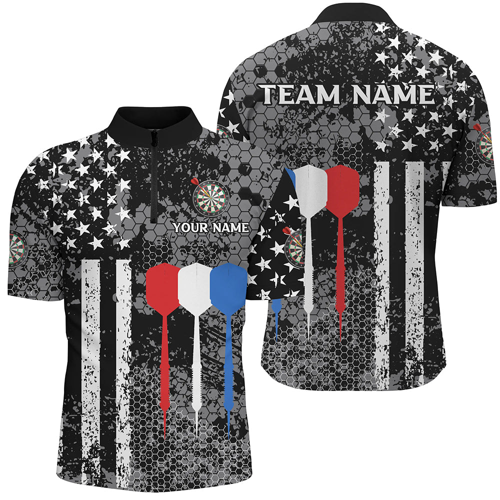 Black and White American Flag Dart, Custom Patriotic Dart NQS9107