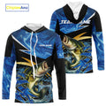 Largemouth Bass fishing Blue Camo Custom sun protection Bass fishing, Bass fishing apparel NQS9932