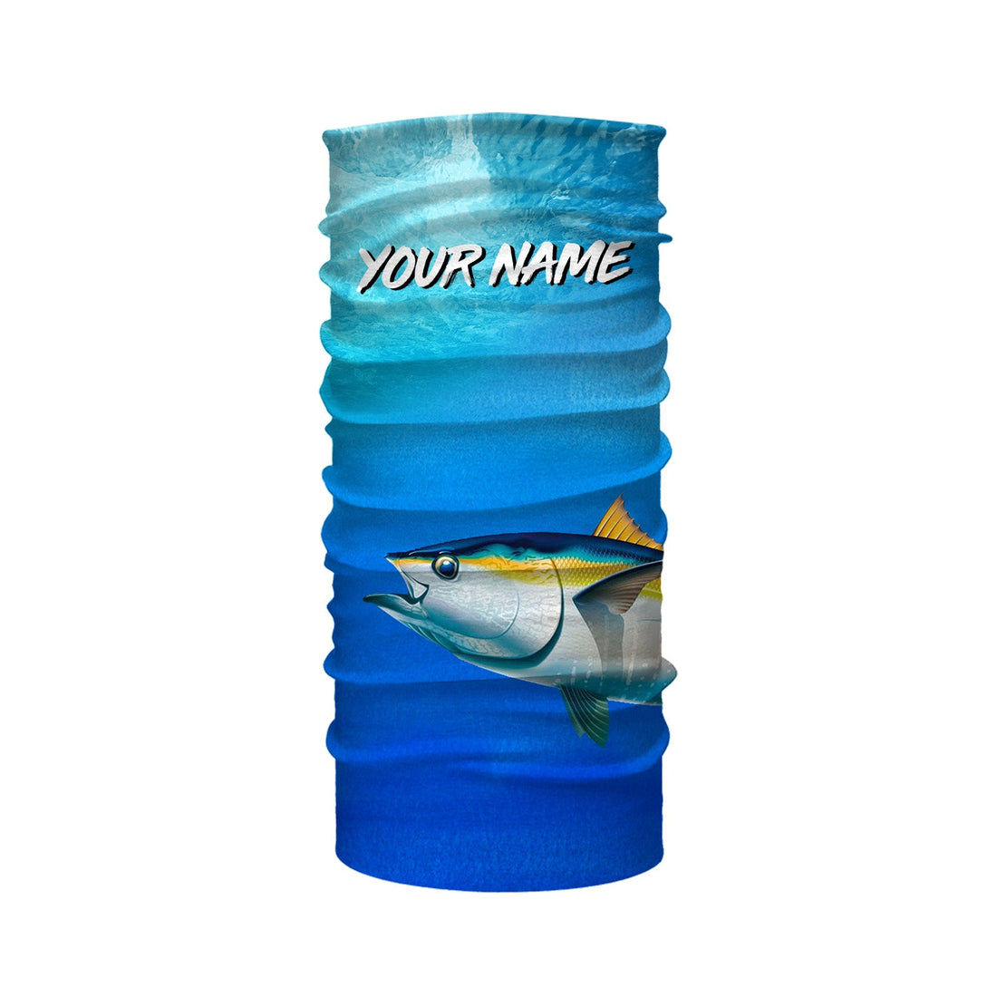 Tuna fishing scales blue ocean sea wave camo Custom Name sun protection UPF 30+ fishing NQS3414
