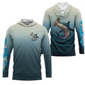 Hammerhead Shark fishing Custom sun protection long sleeve fishing, Shark fishing NQS4049
