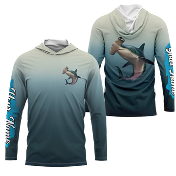 Hammerhead Shark fishing Custom sun protection long sleeve fishing, Shark fishing NQS4049