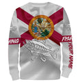 Bass fishing Florida State Flag 3D All Over print saltwater personalized fishing apparel for Adult and kid NQS433