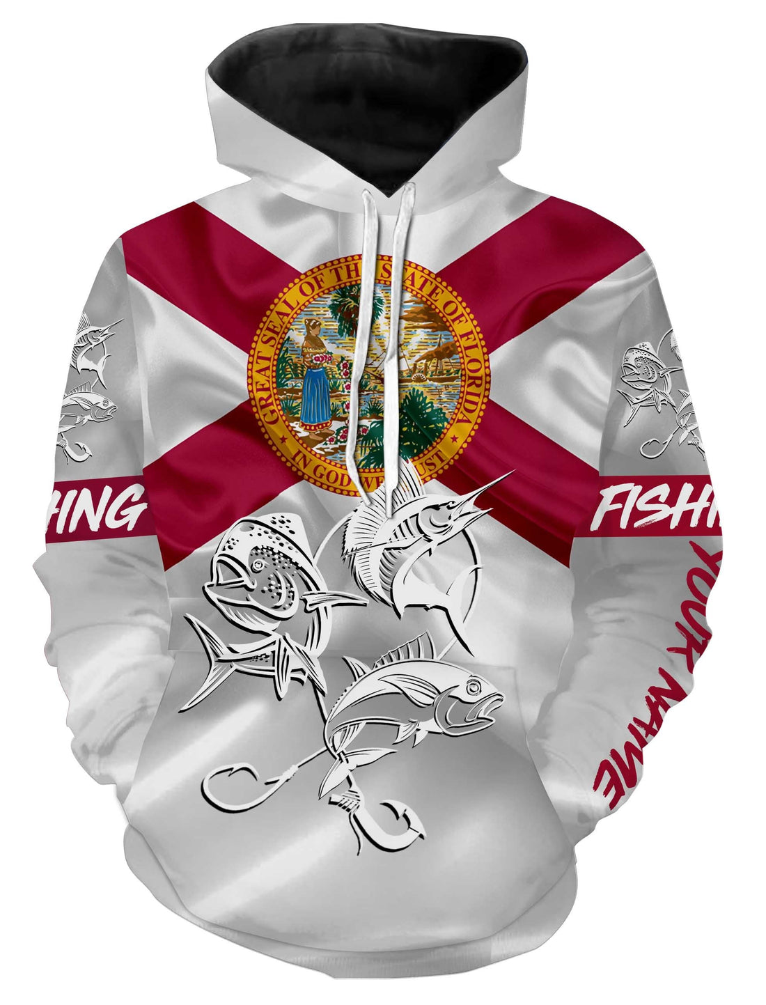 Offshore Slam Mahi mahi, Tuna, Sailfish fishing Florida State Flag custom name 3D All Over print NQS465