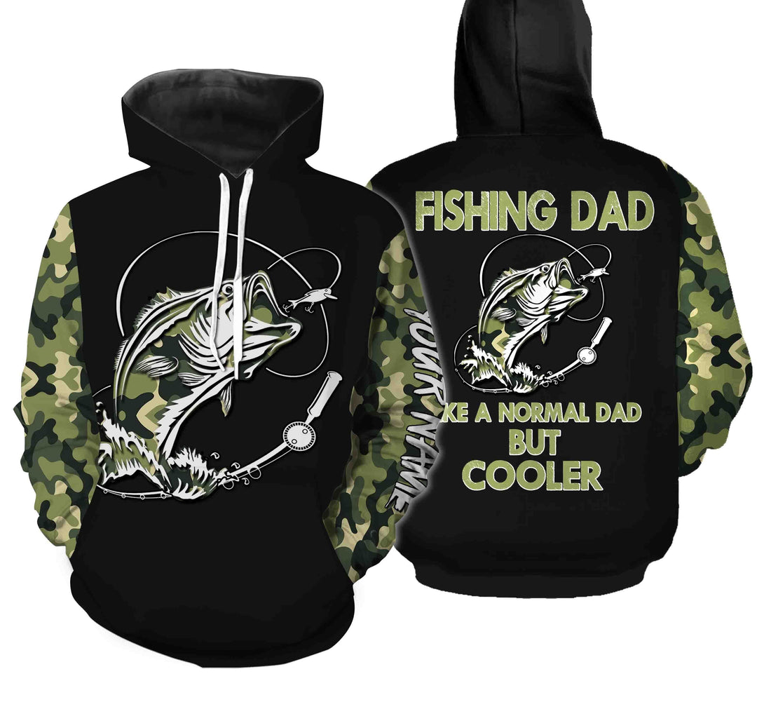 Bass Fishing Dad Like A Normal Dad But Cooler Custom Fishing Gift For Father's day NQS352