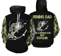 Bass Fishing Dad Like A Normal Dad But Cooler Custom Fishing Gift For Father's day NQS352