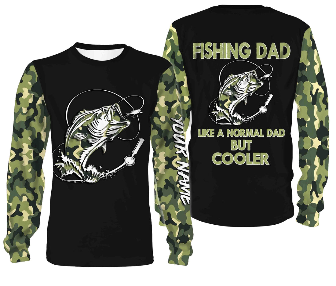 Bass Fishing Dad Like A Normal Dad But Cooler Custom Fishing Gift For Father's day NQS352
