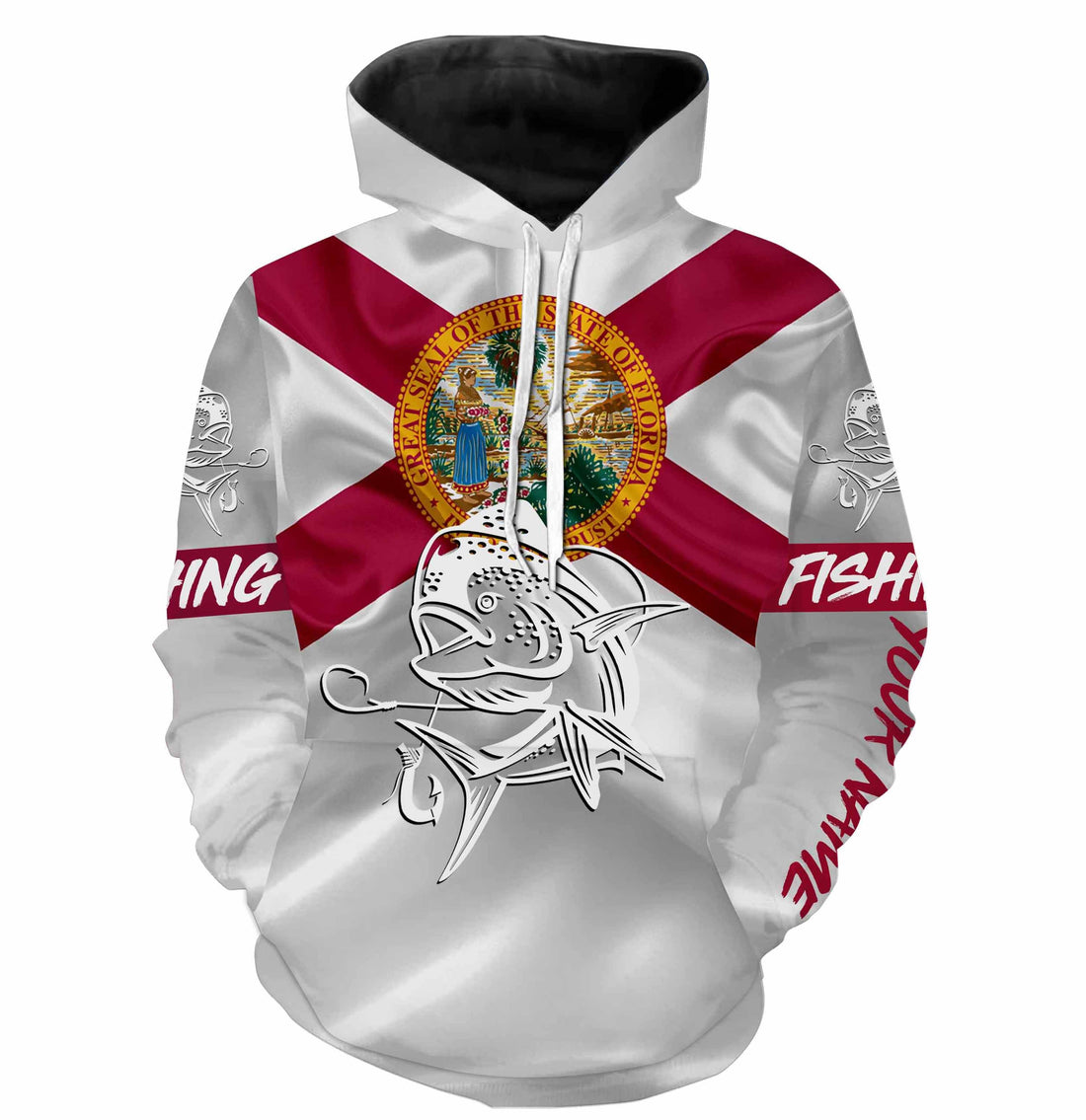 Mahi Mahi ( Dorado) Fishing Florida Flag Custom name All over print, personalized fishing gift NQS492