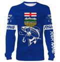 Rainbow Trout Fishing Alberta Flag Customize name 3D All over print NQS509