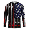 American flag patriotic fishing rod Long Sleeve fishing personalized fishing gift NQS1770