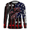 Bass American flag patriotic fishing rod Long Sleeve fishing personalized fishing gift NQS1771