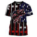 Bass American flag patriotic fishing rod Long Sleeve fishing personalized fishing gift NQS1771