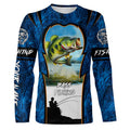 Bass Fishing Blue Camo Custome 3D All Over Printed, Personalized Fishing gift For Adult, Kid NQS597