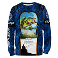 Bass Fishing Blue Camo Custome 3D All Over Printed, Personalized Fishing gift For Adult, Kid NQS597