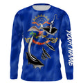North Dakota Flag 3D Fish Hook UV Protection Custom Long Sleeve performance Fishing IPHW501