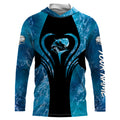 Mahi Mahi saltwater fishing blue camo sun protection quick dry Custom name, legging NQS1347