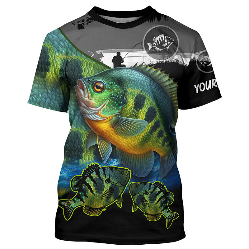Bluegill fishing scales customize performance long sleeves Fishing, Bluegill fishing NQS5654