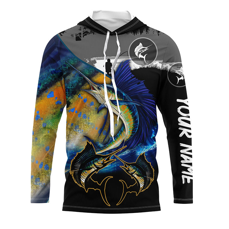 Sailfish fishing scales customize performance long sleeves Fishing, Sailfish fishing NQS5656