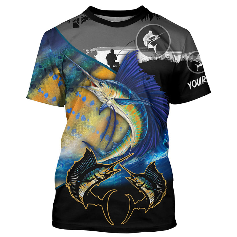 Sailfish fishing scales customize performance long sleeves Fishing, Sailfish fishing NQS5656