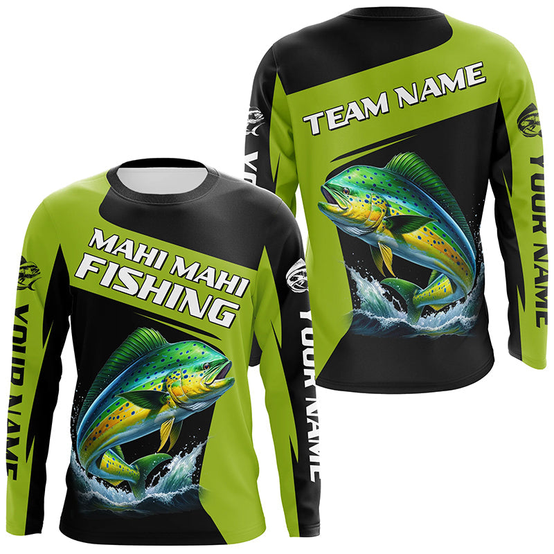 Mahi Mahi fishing Custom Long Sleeve Tournament Fishing, Performance Dorado Fishing NQS8187