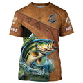 Largemouth bass fishing UV protection customize name performance fishing, women, kid NQS2464
