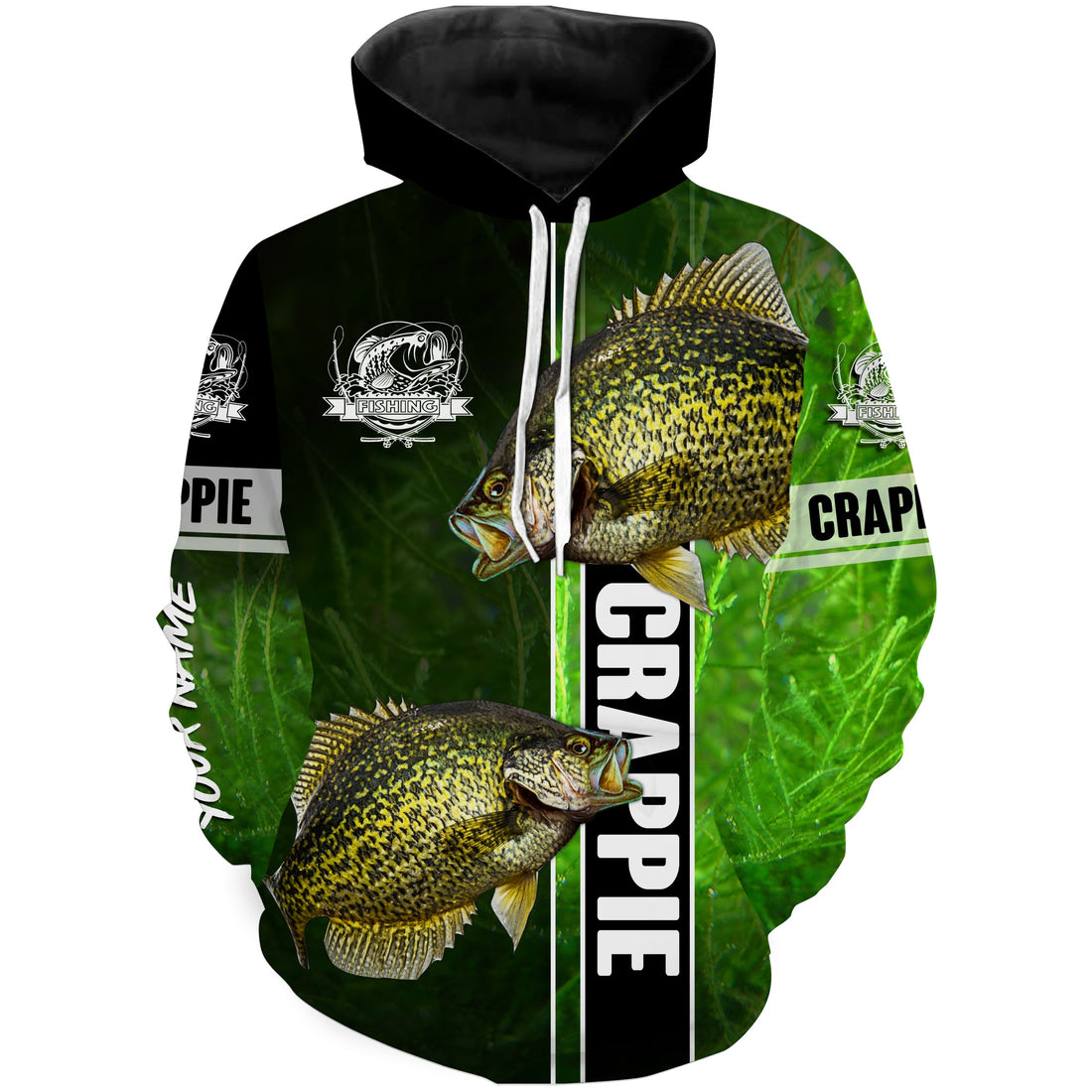 Crappie fishing green Custom name UV Long Sleeve Fishing, fishing gifts, women, kid NQS1612