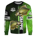 Crappie fishing green Custom name UV Long Sleeve Fishing, fishing gifts, women, kid NQS1612