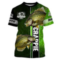 Crappie fishing green Custom name UV Long Sleeve Fishing, fishing gifts, women, kid NQS1612
