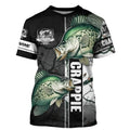 Ice fishing for crappie winter camo crappie ice fishing clothing Custom name performance fishing NQS2596