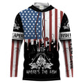 Fish reaper American flag patriotic wtf where's the fish Long Sleeve fishing Custom fishing gift NQS1774