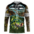 Largemouth Bass fishing team bass camo custom Performance Long Sleeve fishing NQSD86