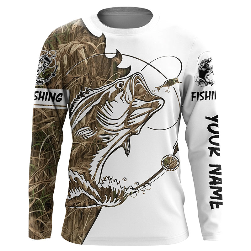 Largemouth Bass fishing tattoo camo fishing team bass custom Performance NQSD87
