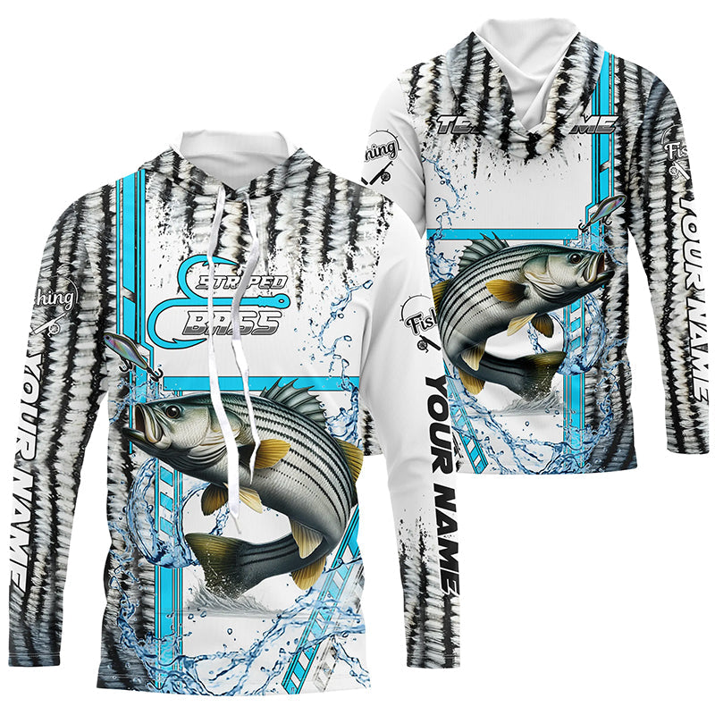 Striped Bass fishing scales custom Striper fishing team, Striped Bass fishing apparel NQS9143