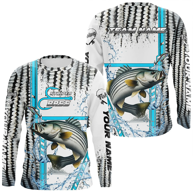 Striped Bass fishing scales custom Striper fishing team, Striped Bass fishing apparel NQS9143