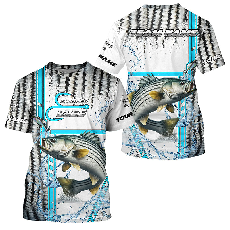 Striped Bass fishing scales custom Striper fishing team, Striped Bass fishing apparel NQS9143