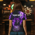Skull Purple lightning thunder Darts Custom Dart Team NQS9494
