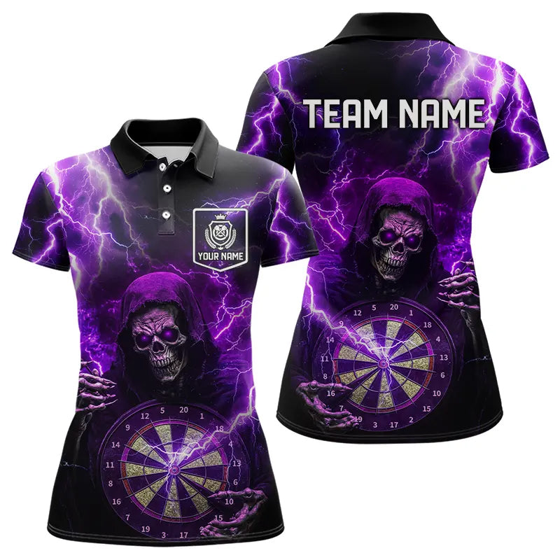 Skull Purple lightning thunder Darts Custom Dart Team NQS9494