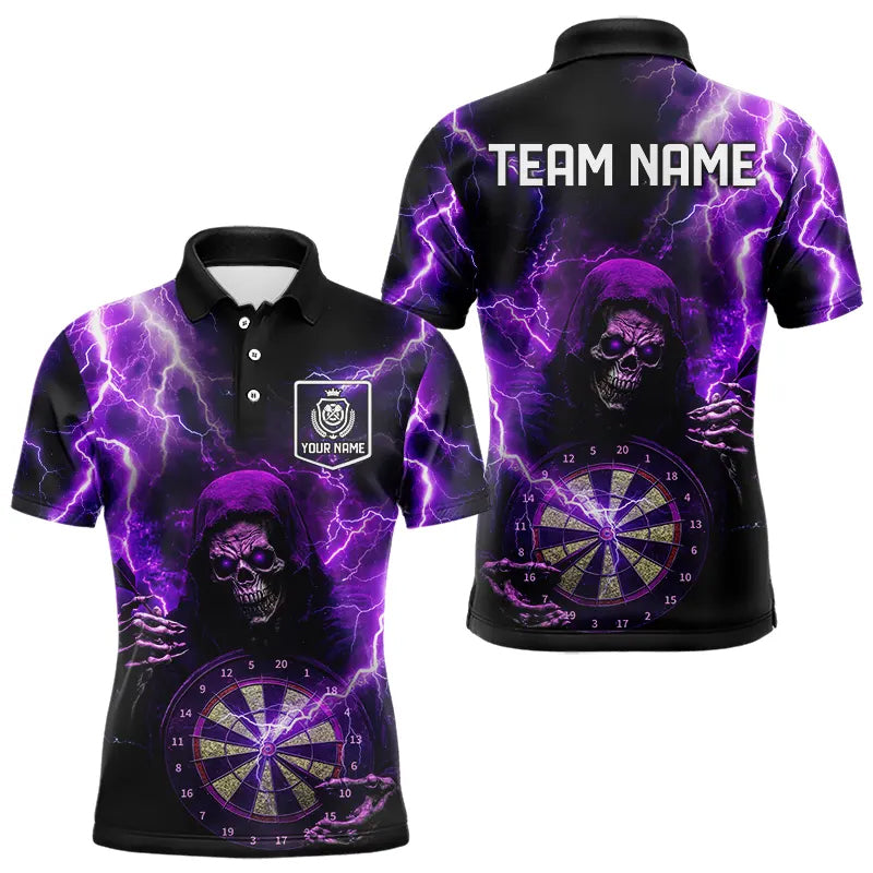 Skull Purple lightning thunder Darts Custom Dart Team NQS9494