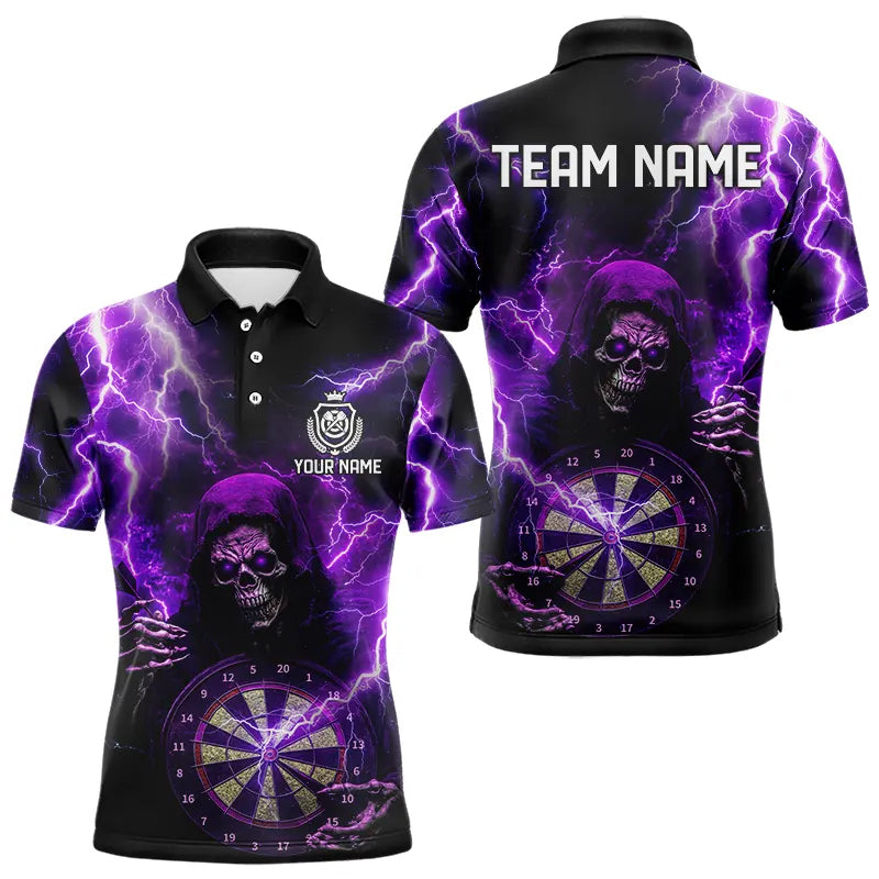 Skull Purple lightning thunder Darts Custom Dart Team NQS9494