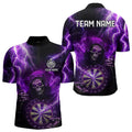 Skull Purple lightning thunder Darts Custom Dart Team NQS9494