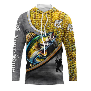 Walleye personalized fishing freshwater fishing apparel, fishing, women and kid NQS1410