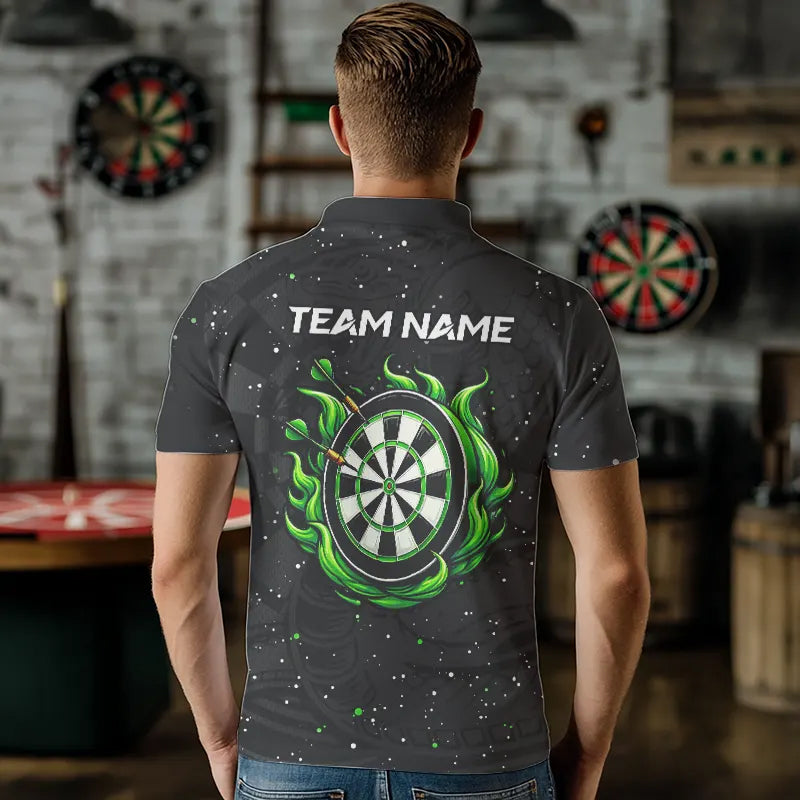 Black and Green Cobra Snake Darts, Custom Name Darts Team NQS9656