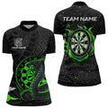 Black and Green Cobra Snake Darts, Custom Name Darts Team NQS9656