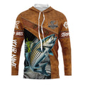 Striped bass fishing customized name performance long sleeve fishing, striper fishing NQS2480