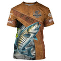 Striped bass fishing customized name performance long sleeve fishing, striper fishing NQS2480