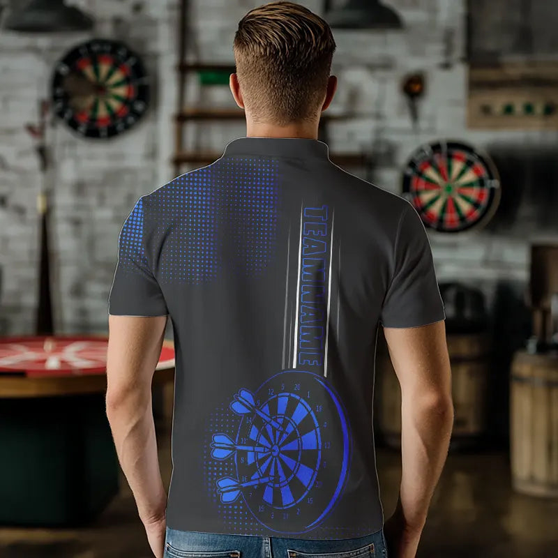 Personalized Black and Blue Darts Custom Dart Outfit Team NQS9498