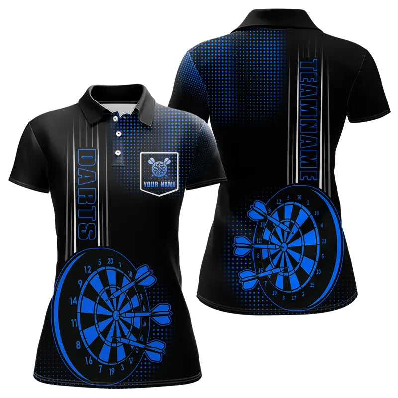 Personalized Black and Blue Darts Custom Dart Outfit Team NQS9498