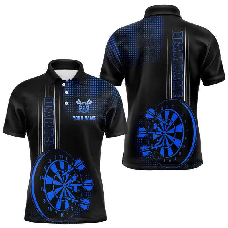 Personalized Black and Blue Darts Custom Dart Outfit Team NQS9498
