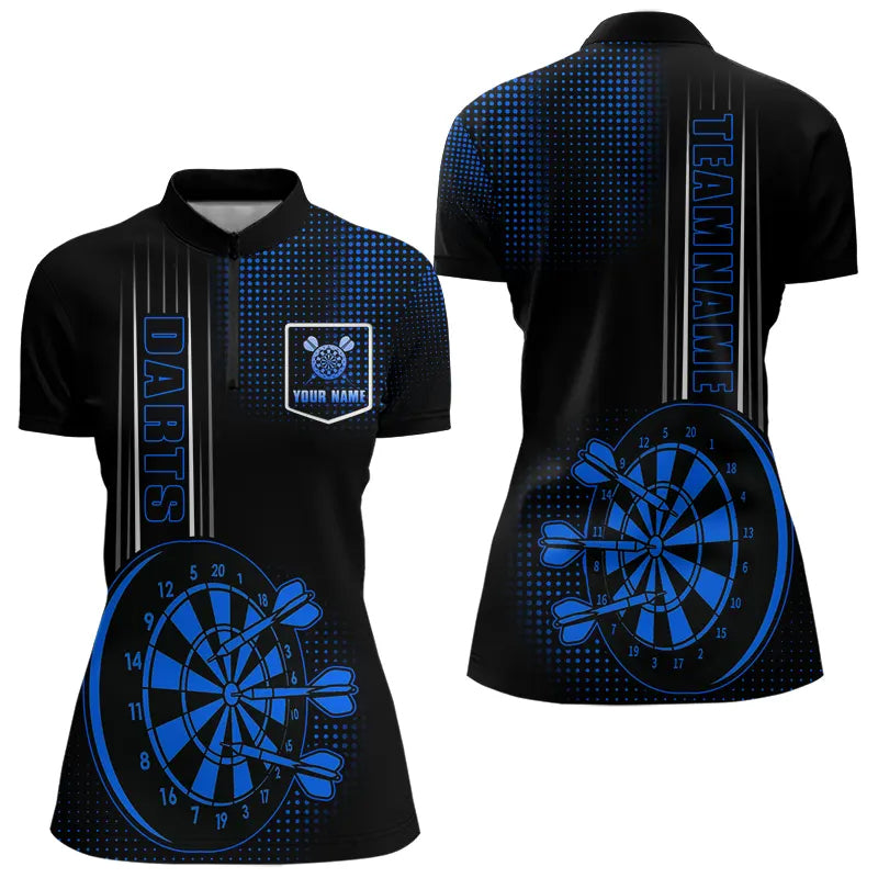 Personalized Black and Blue Darts Custom Dart Outfit Team NQS9498
